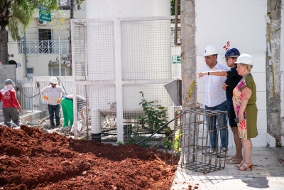Auricchio realiza visita técnica nas obras de ampliação do Hospital Municipal de Emergências Albert Sabin