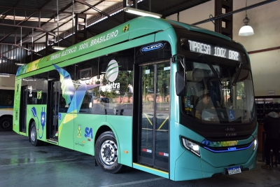 Santo André inicia testes de ônibus elétrico 100% brasileiro