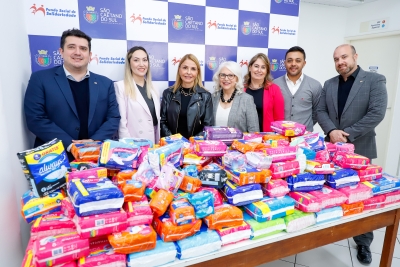 Fundo Social de Solidariedade de São Caetano recebe doação de 12 mil absorventes da OAB-SCS