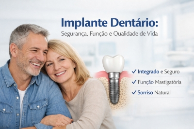 Implante Dent&aacute;rio: Seguran&ccedil;a, Fun&ccedil;&atilde;o e Qualidade de Vida