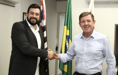 Vereador César Oliva e Secretário de Segurança de São Paulo, Orlando Morando, discutem parcerias para reforço da segurança pública