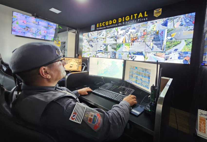 Polícia Militar passa a integrar o Smart Ribeirão Pires e fortalece monitoramento inteligente municipal