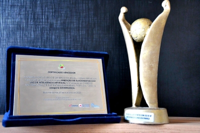 Santo Andr&eacute; ganha segundo pr&ecirc;mio internacional por uso de intelig&ecirc;ncia artificial no combate a enchentes