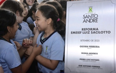 Educa&ccedil;&atilde;o de Santo Andr&eacute; modernizou escolas, ampliou atendimento e recebeu pr&ecirc;mios em 2025