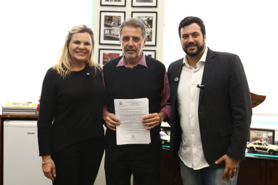 C&eacute;sar Oliva e Carla Morando buscam viabilizar Delegacia da Mulher 24 horas em SCS