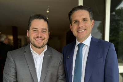 Gilvan Ferreira encontra Hugo Motta, presidente da C&acirc;mara, para debater pautas que impactam or&ccedil;amento dos munic&iacute;pios