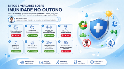 O outono chegou! Mitos e verdades sobre o que impacta a sua imunidade