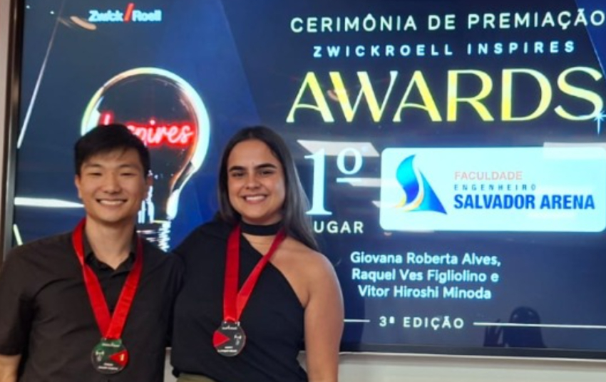 Biocomposto feito de borra de café leva alunos da Faculdade Engenheiro Salvador Arena ao 1º lugar em prêmio de inovação