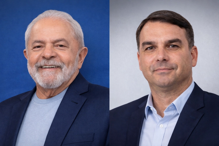 Lula e Flávio Bolsonaro aparecem empatados em eventual segundo turno, aponta Quaest