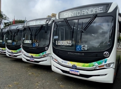 Santo André renova a frota com 26 novos ônibus com ar-condicionado