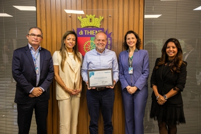 S&atilde;o Caetano do Sul recebe Selo CAIXA Gest&atilde;o Sustent&aacute;vel n&iacute;vel Top&aacute;zio