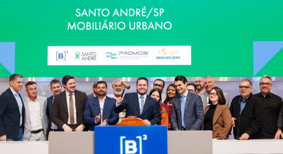 Santo André realiza leilão na Bolsa e vai modernizar mobiliário urbano com investimento de R$ 270 milhões