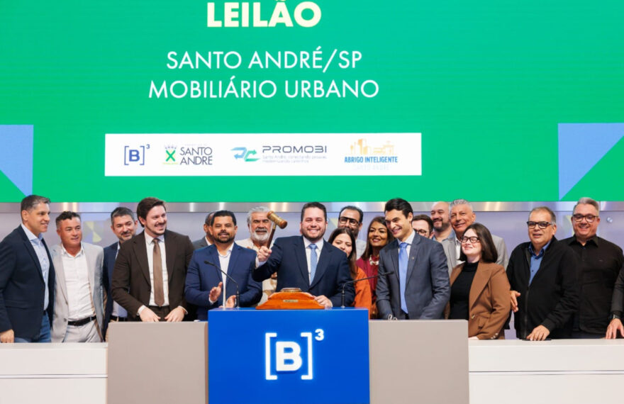 Santo André realiza leilão na Bolsa e vai modernizar mobiliário urbano com investimento de R$ 270 milhões